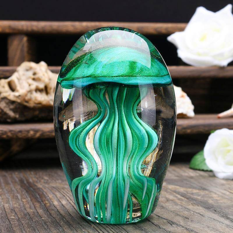 Jellyfish Hand Blown Glass Art Collectible - Image 2