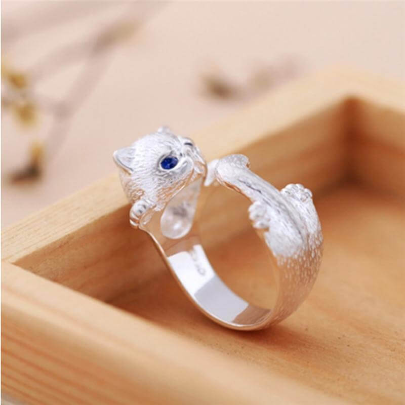 Cat Zirconia Ring - Image 1
