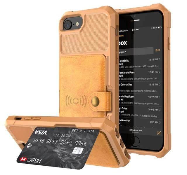 Luxury Leather Buckle Wallet Case for iPhone - Image 1