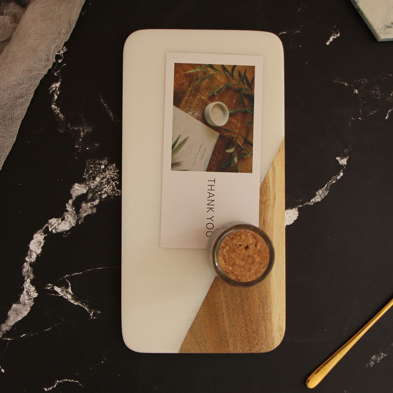 Nordic Simple Marble Serving Tray - Image 1