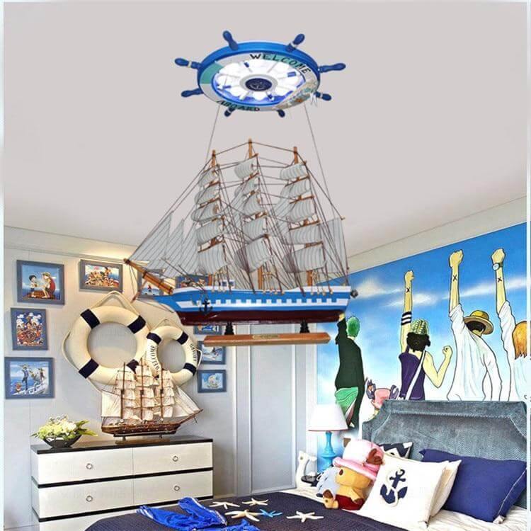 Mediterranean Boat Rudder Chandelier - Image 1