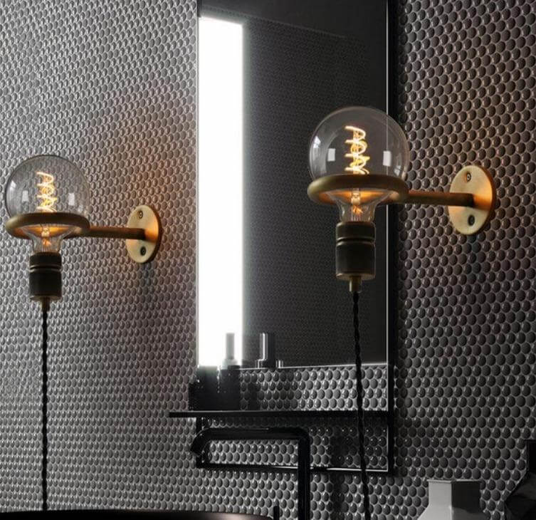 Nordic Retro Ring Sconce Mirror Wall Lamp - Image 2