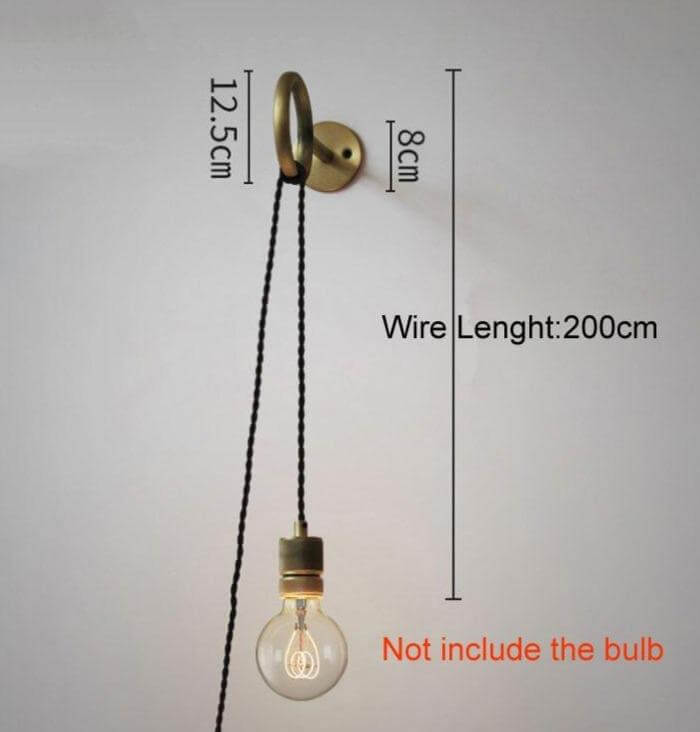 Nordic Retro Ring Sconce Mirror Wall Lamp - Image 3