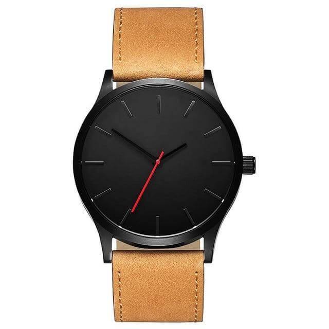 Military Leather Business Style Watch for Men - Image 1