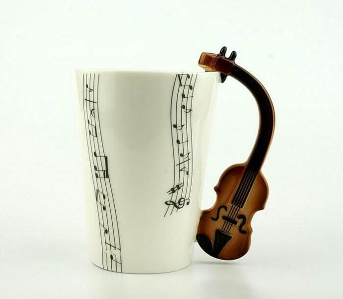 Guitar Style Ceramic Mug - Image 6