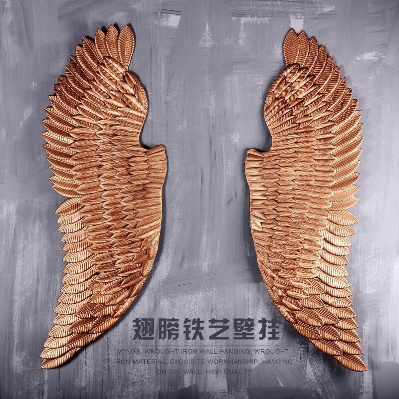 Iron Angel Wings Wall Decor - Image 7