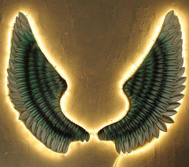 Iron Angel Wings Wall Decor - Image 9