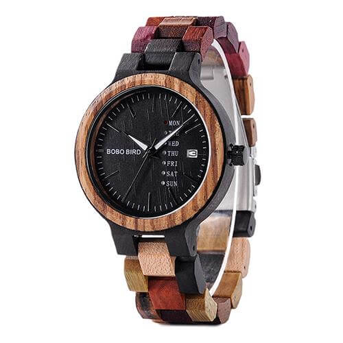 Handmade Wood Colorful Watch - Image 3