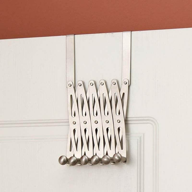 Stainless Steel 6-Hook Flexible Back Door Hanger - Image 3
