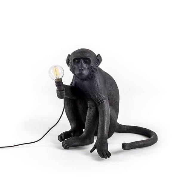 Modern Black Pendant Monkey Lamp - Image 5