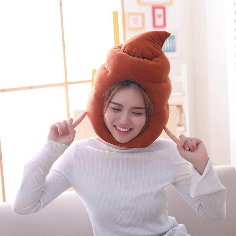 Poop Head Plush Pillow - Image 0