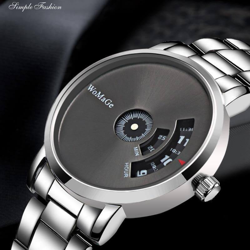 Stainless Steel Unique Style Business Men Watch - Image 0