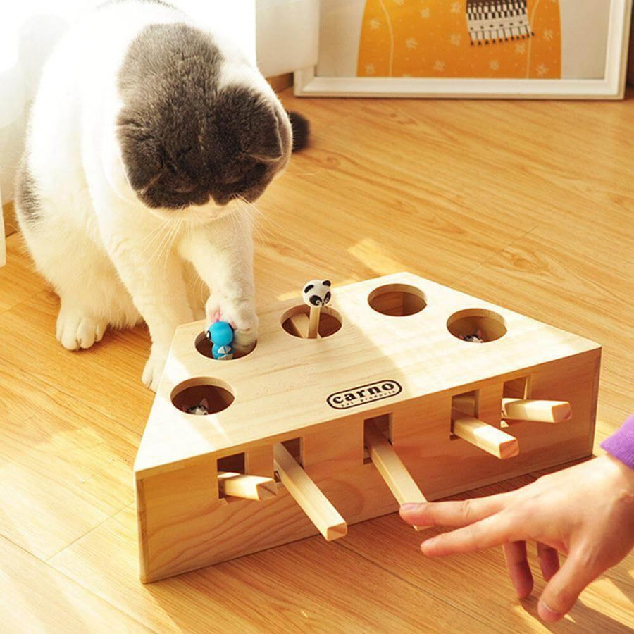 Interactive Catch Mouse Game Machine Tease Cat Toys - Image 2