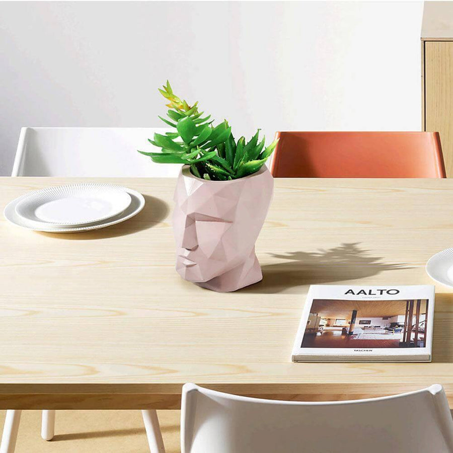 Nordic Style Modeling Geometric Lines People Face Vase Home Modern Decoration - Image 9