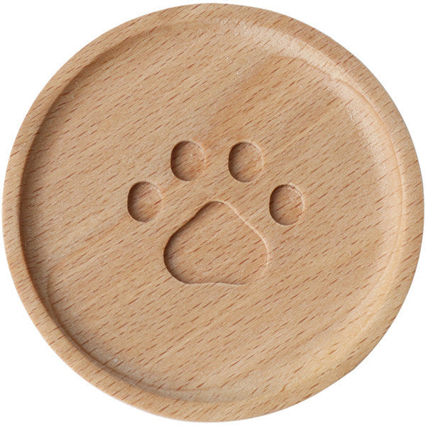Cute Cat Paw Wooden Coaster - Image 7