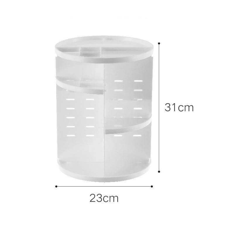 360-degree Rotating Makeup Organizer with Storage - Image 3