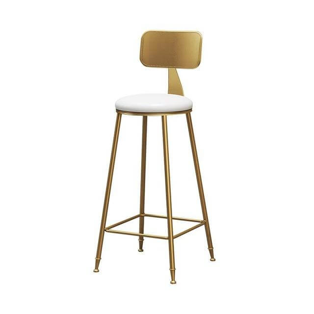 Nordic Modern Iron Bar Stool - Image 2