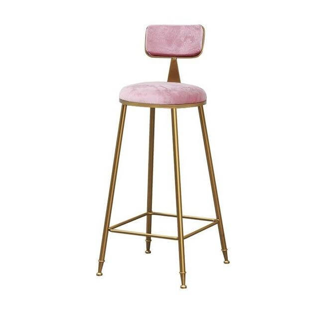 Nordic Modern Iron Bar Stool - Image 8