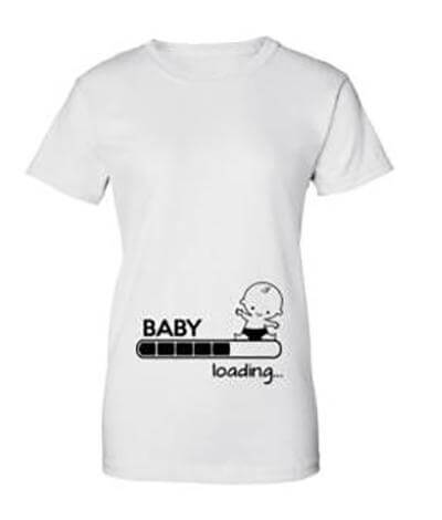 Baby Loading Funny T-shirt - Image 1