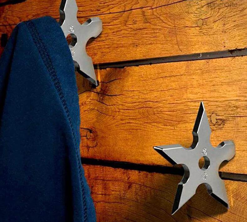 Stainless Steel Ninja Darts Wall Hanger - Image 2