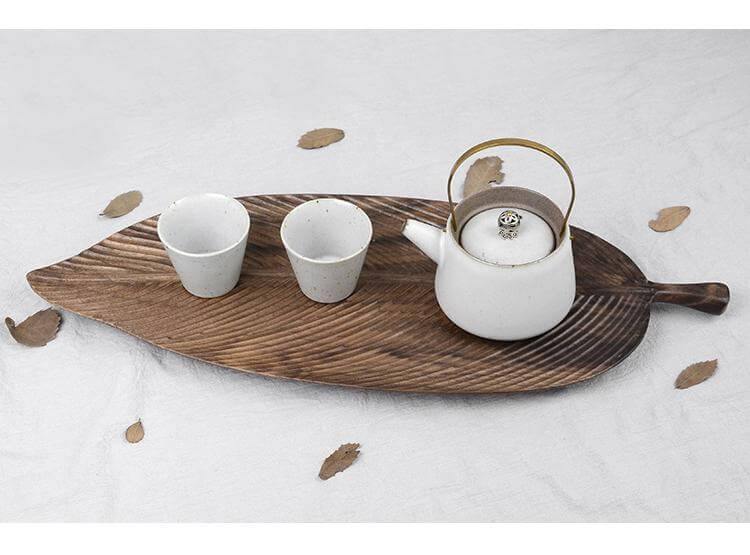Walnut Snack Tray Leaf Plates - Image 3