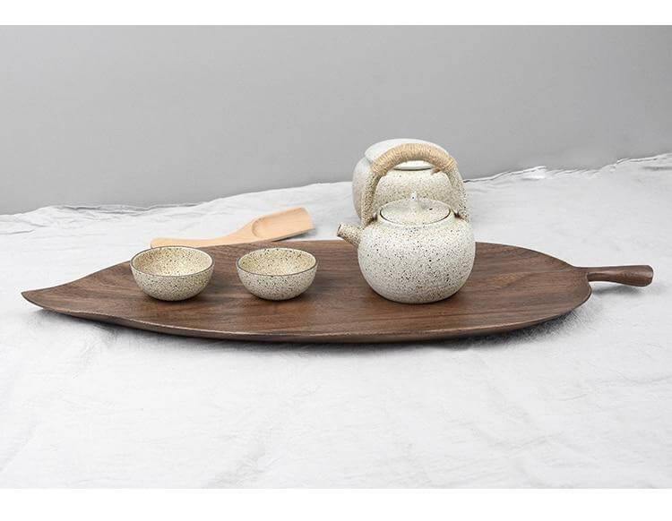 Walnut Snack Tray Leaf Plates - Image 13