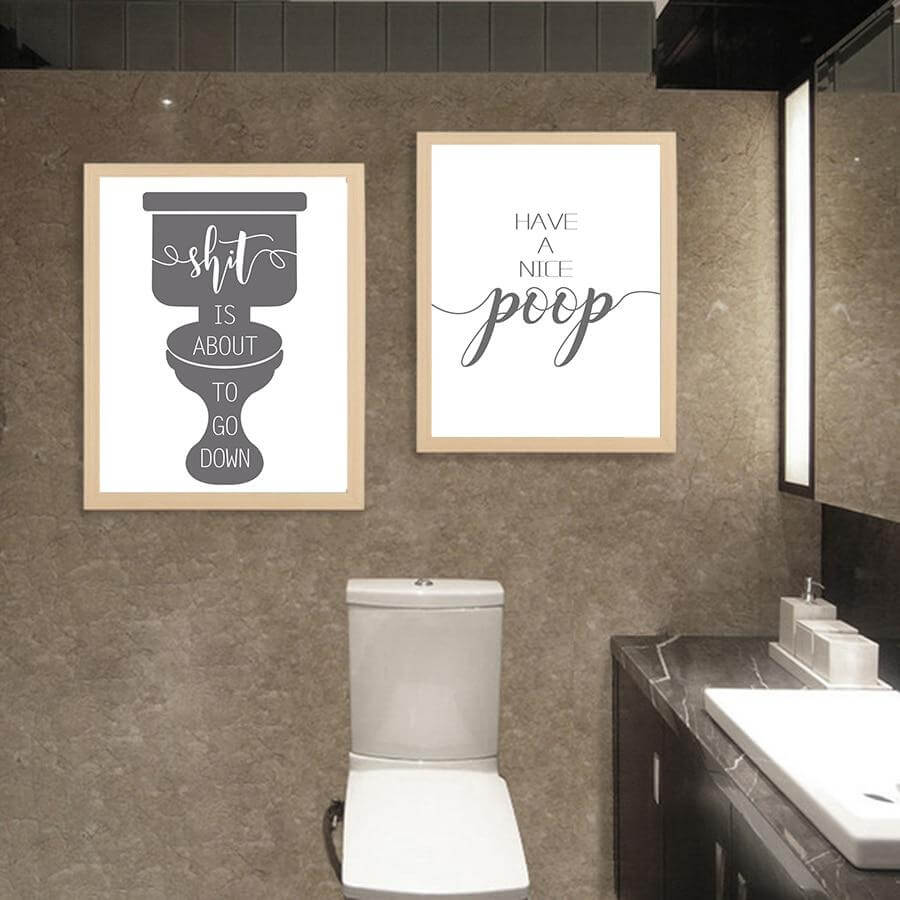 Funny Toilet Canvas Paintings - Image 1