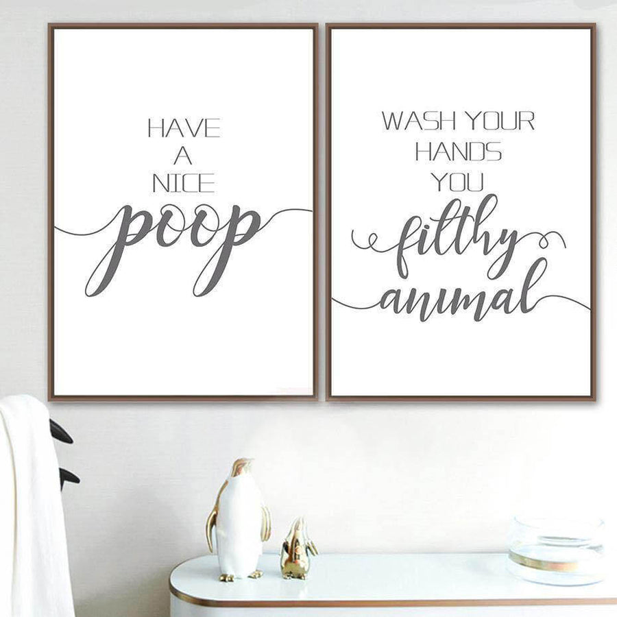 Funny Toilet Canvas Paintings - Image 0