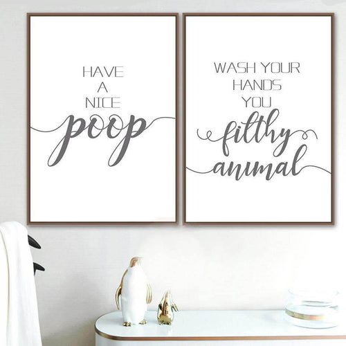 Funny Toilet Canvas Paintings - Image 0