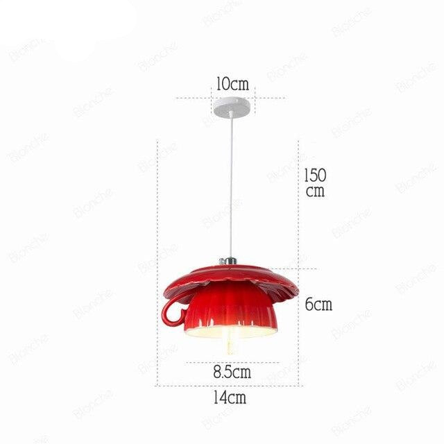 Nordic Ceramic Tea Cup Light - Image 14