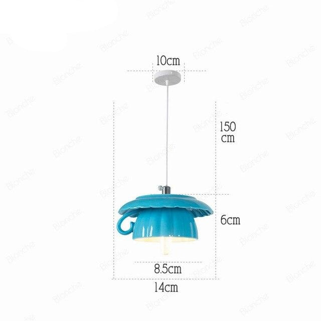 Nordic Ceramic Tea Cup Light - Image 12