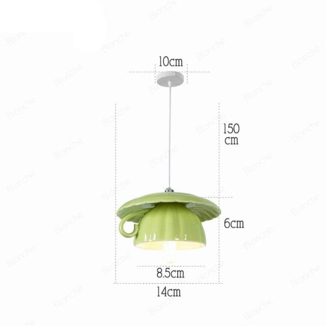 Nordic Ceramic Tea Cup Light - Image 13