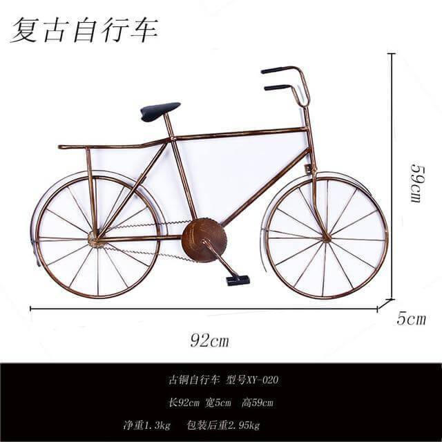 Vintage Iron Retro Bicycle Home Decor - Image 3