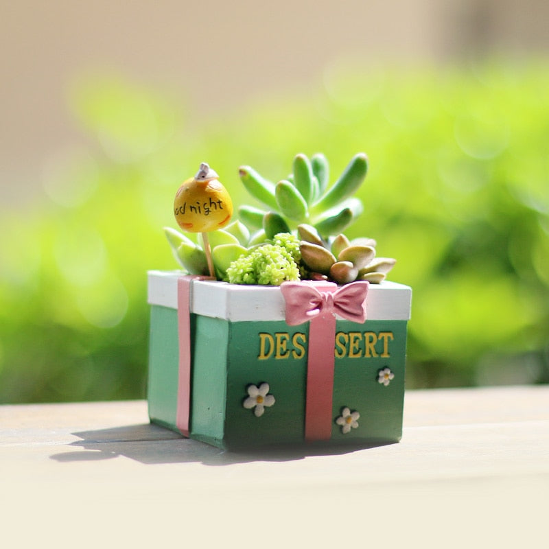 Mini Retro Rome Column Flower Pots - Image 1