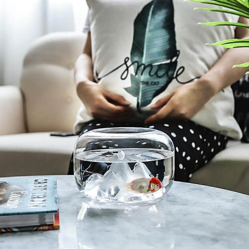Creative Transparent Snow Mountain Fish Aquariums - Image 3