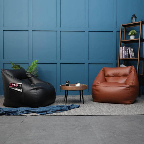 Lazy Sofa Leather Bean Bag - Image 0