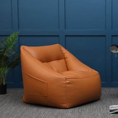 Lazy Sofa Leather Bean Bag - Image 14