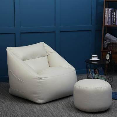 Lazy Sofa Leather Bean Bag - Image 7