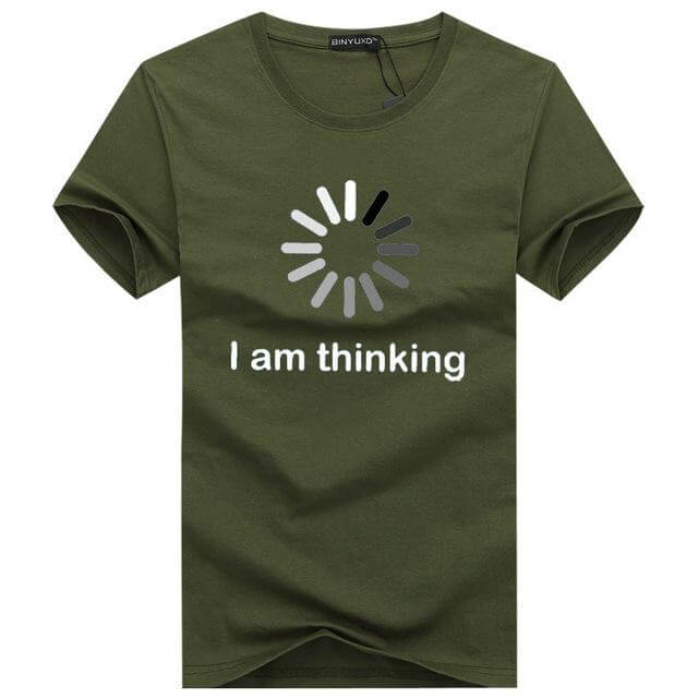 I am thinking Funny Tshirt - Image 4