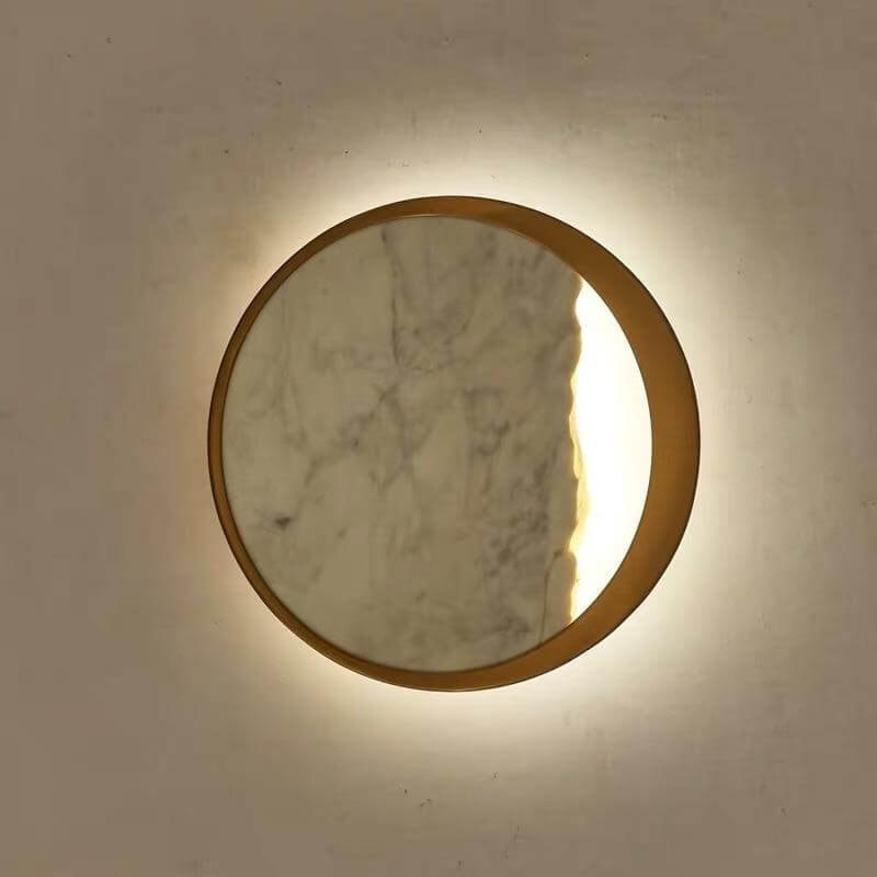 Waning Gibbous Moon Led Marble Wall Lamp - Image 2