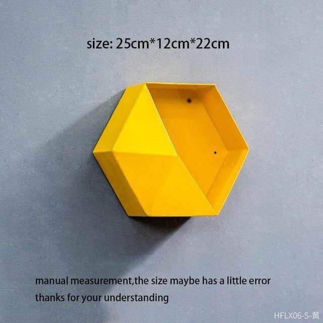 Nordic Geometric Diamond Shelf Wall Vase - Image 16