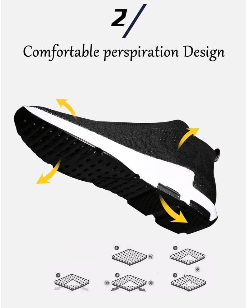 Breathable Wear-Resisting Knitted Men Shoes - Image 8