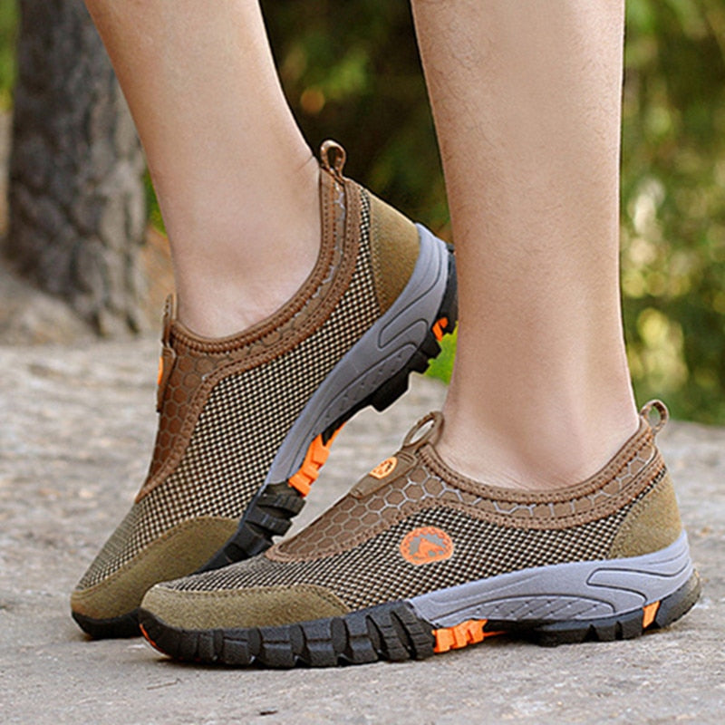 Men Outdoor Comfy Breathable Mountaineer Hiking Shoes - Image 10