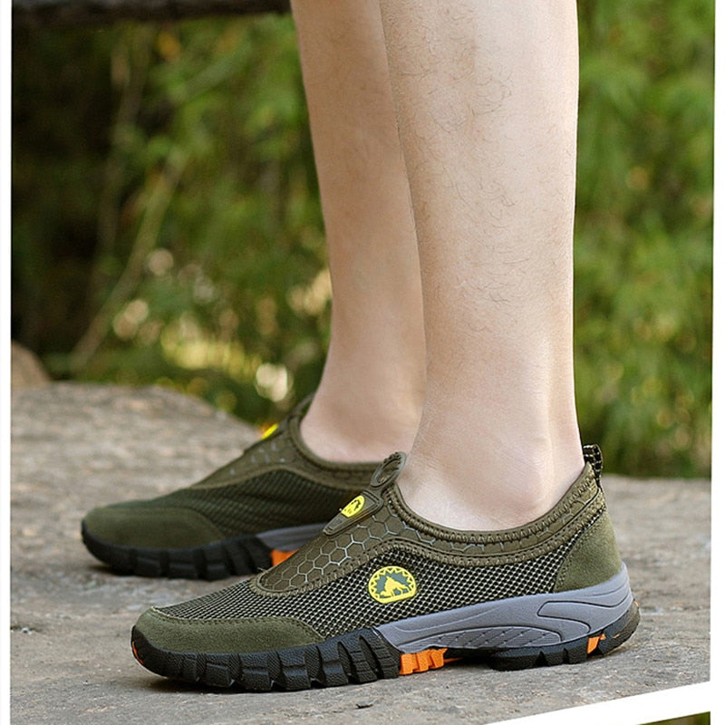 Men Outdoor Comfy Breathable Mountaineer Hiking Shoes - Image 11
