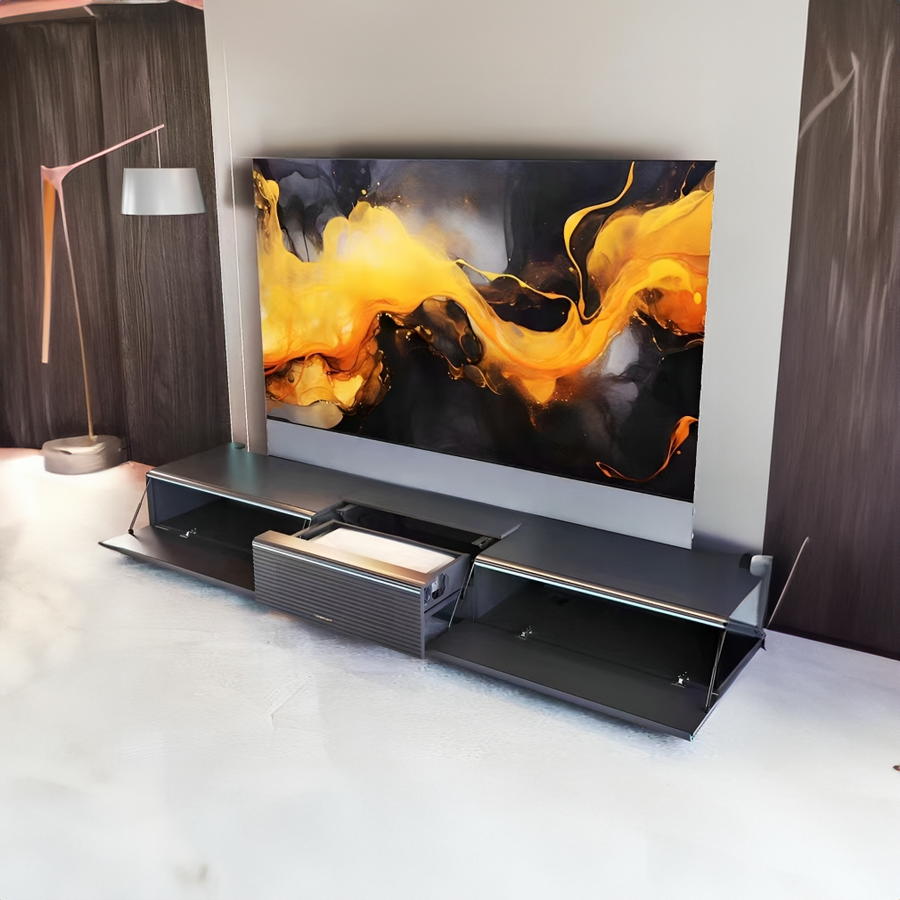 Ultra-Modern Motorized Screen Laser TV Console Cabinet - Image 1