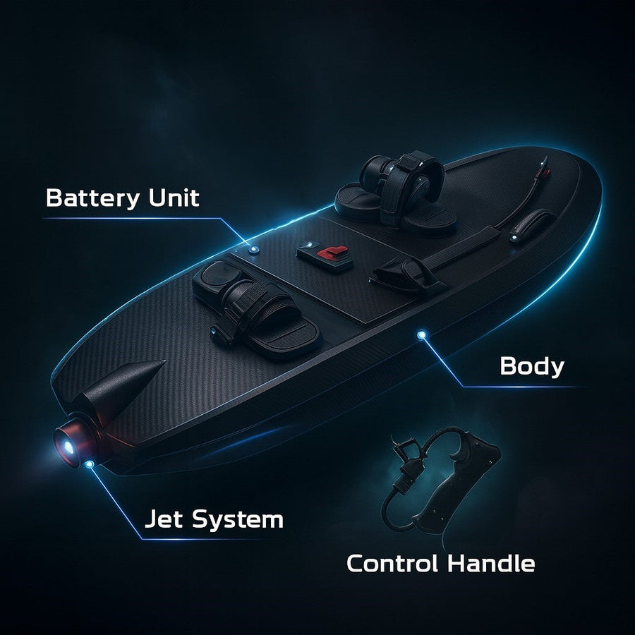Next-Gen Carbon Fiber Remote Control Jet Surfboard - Image 2