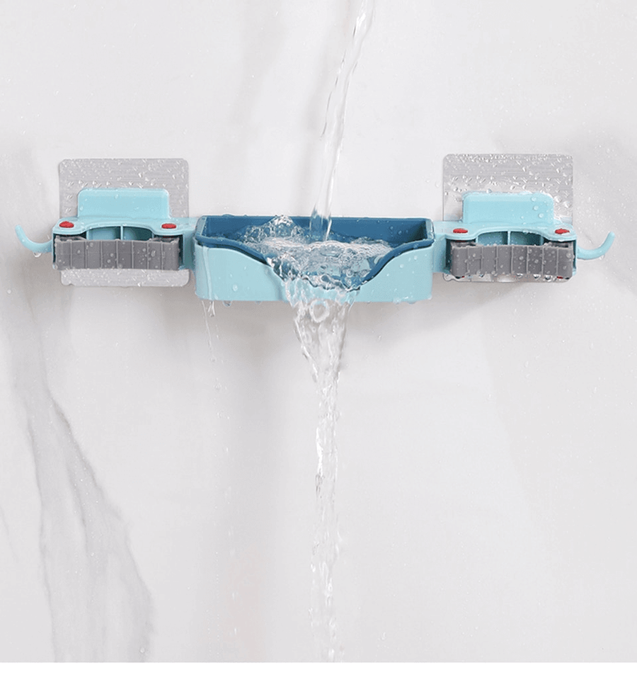 3in1 Wall-Mounted Soap Mop Rack Holder - Image 3