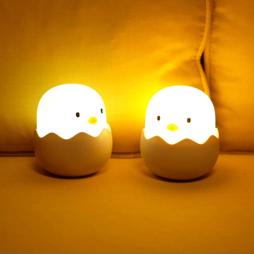 Rechargeable Silicone Chicken Egg Led Night Touch Lamp - Image 5