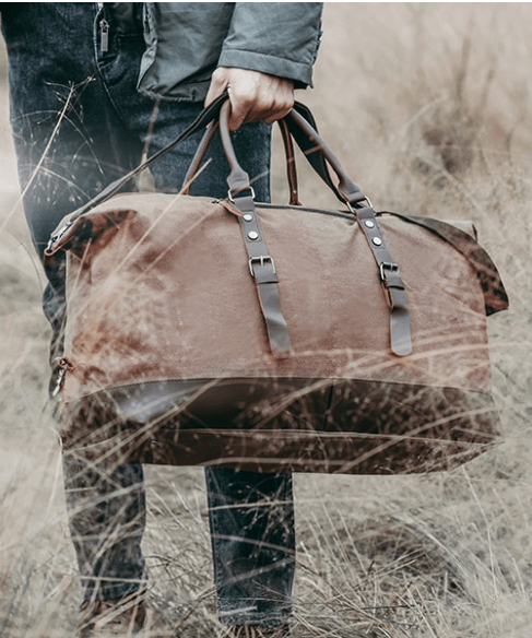 Premium Vintage Canvas Sport Bag - Image 1