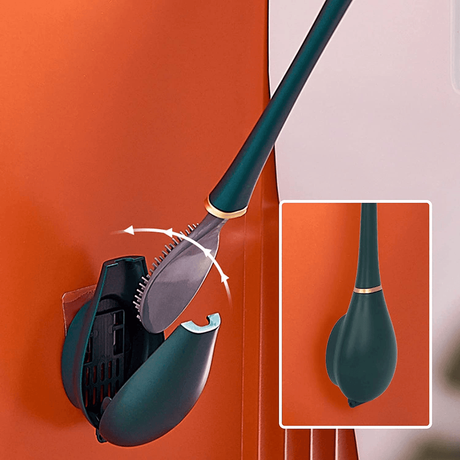 Wall Mounted Soft Silicone Toilet Brush - Image 0
